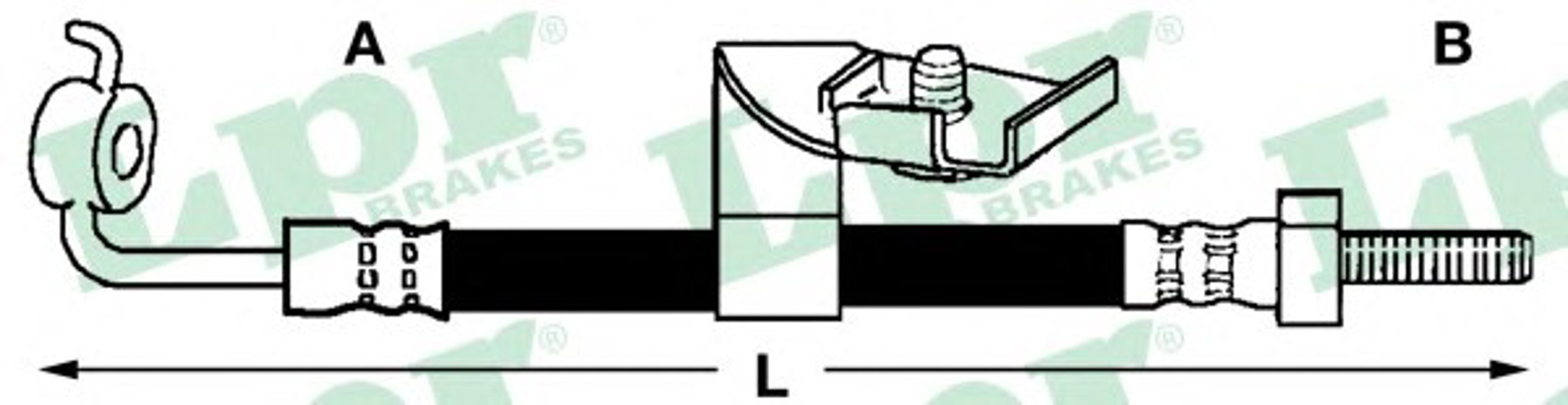 Шланг тормозной LPR 6T46628