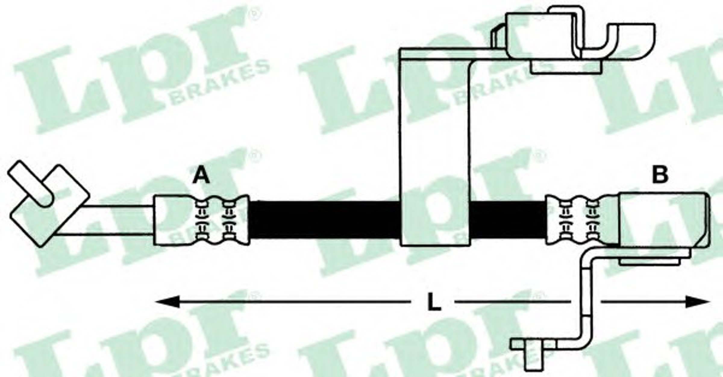 Шланг тормозной LPR 6T46659