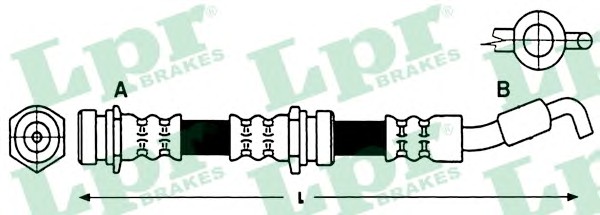 6T47920 LPR Шланг тормозной