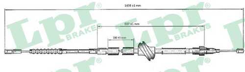 Трос ручника LPR C0033B