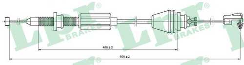 Тросик газа LPR C0147A