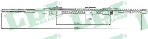 Трос ручника LPR C0633B