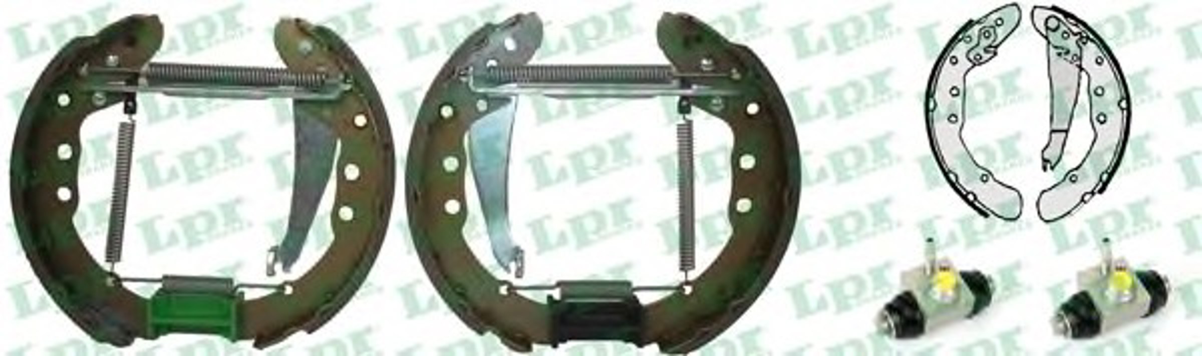 Комплект тормозных колодок LPR OEK381