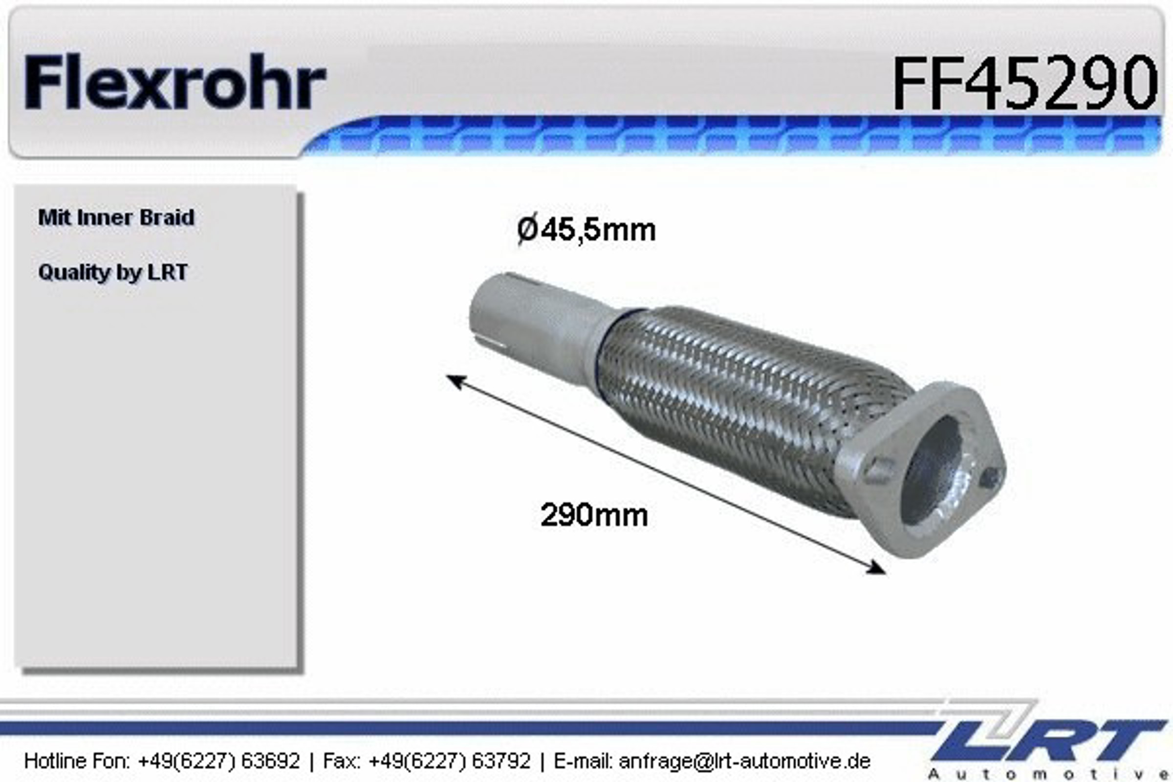 Гофра глушителя LRT FF45290