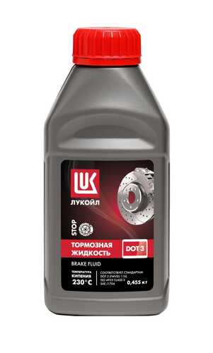 1338805 ЛУКОЙЛ LUKOIL DOT 3 (0.455KG)_жидкость тормозная! DOT-3 канистра\