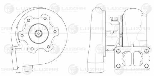 Lat0732 турбокомпрессор LUZAR LAT 0732