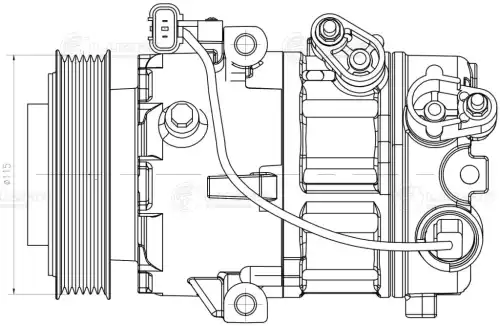 Lcac 0834 компрессор кондиц. 6pk