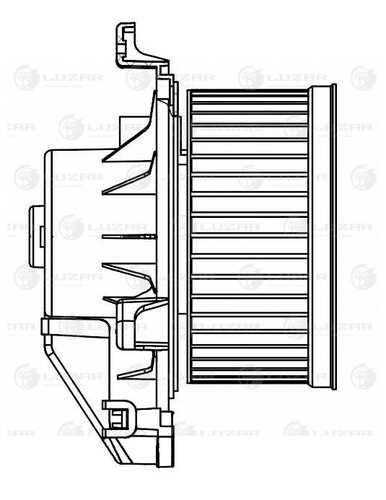 Вентилятор салона LUZAR LFh1014