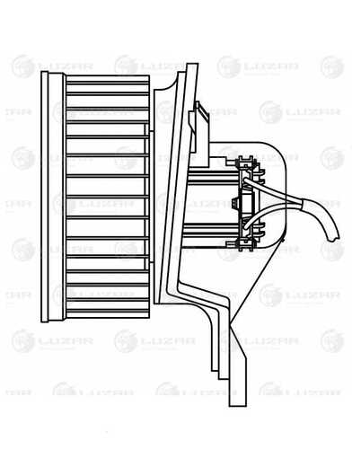 LFh2021 LUZAR Вентилятор салона