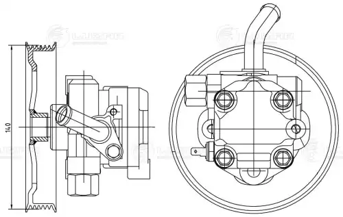 Lps 1105 насос гур LUZAR LPS 1105