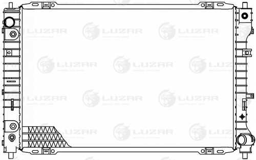 Радиатор системы охлаждения LUZAR LRc1072