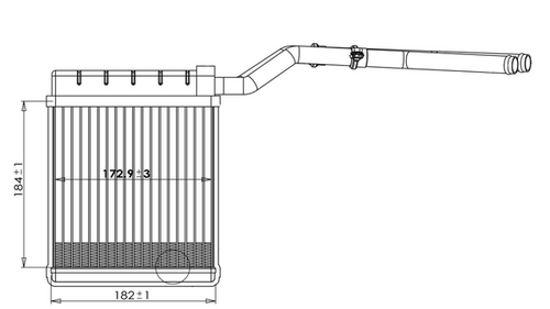 Радиатор отопителя LUZAR LRh 1076
