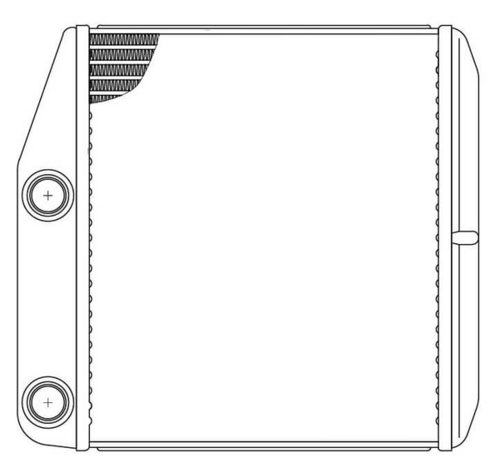LRh 2112 LUZAR Радиатор отопителя кабины