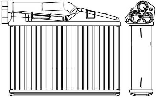 LRH 2605_радиатор печки!\ BMW 5 (E39) 95> LUZAR LRH 2605