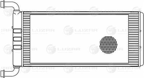 Радиатор печки LUZAR LRh1502