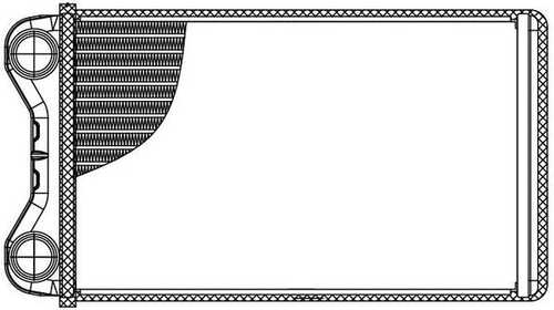 Радиатор печки LUZAR LRh1832