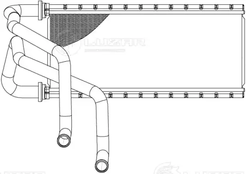 Радиатор печки LUZAR LRh2209