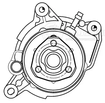 LWP 1833 LUZAR LWP 1833_помпа!\ VW Golf VI 08>