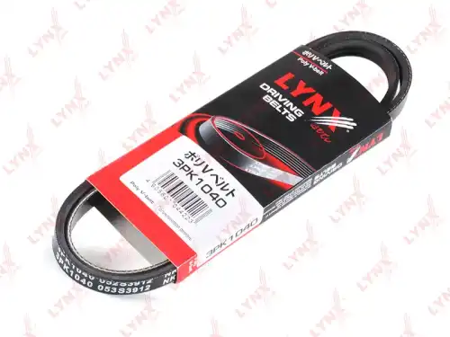 Поликлиновой ремень (ручейковый) LYNXAUTO 3PK1040