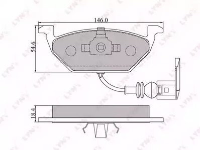 BD-1202 LYNXauto Тормозные колодки