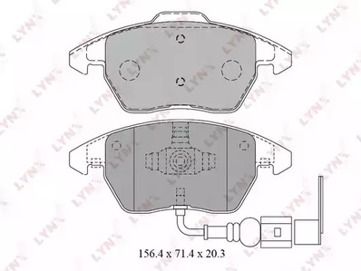 Тормозные колодки LYNXAUTO BD-1203