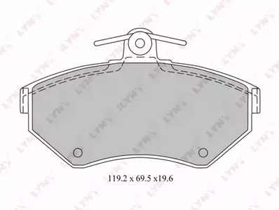 BD-1214 LYNXauto Тормозные колодки