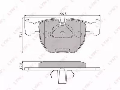 BD-1401 LYNXauto Тормозные колодки