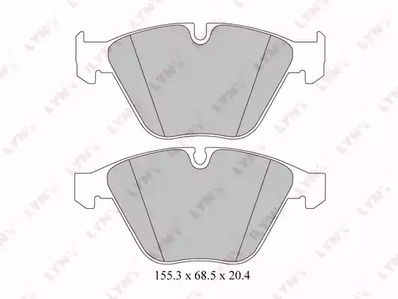 BD-1415 LYNXauto Тормозные колодки