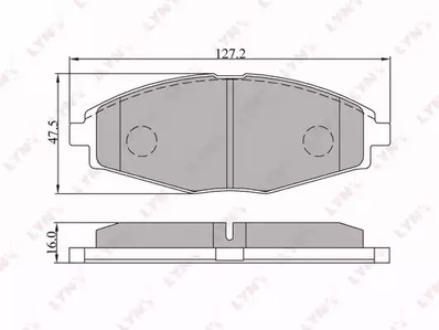 Тормозные колодки LYNXAUTO BD-1801