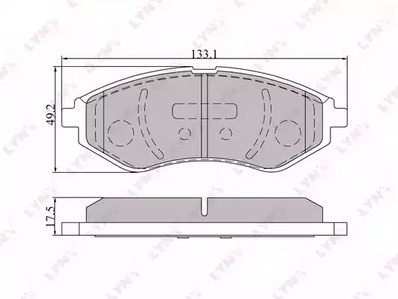 BD-1803 LYNXauto Тормозные колодки