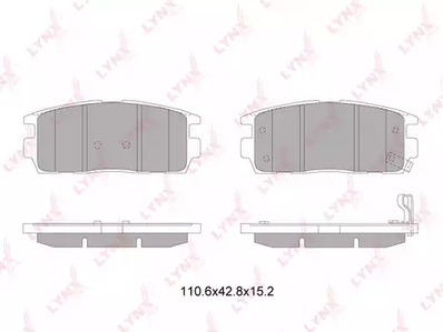 Тормозные колодки LYNXAUTO BD-1817