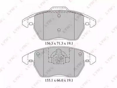 BD-2206 LYNXauto Тормозные колодки