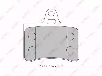 BD-2210 LYNXauto Тормозные колодки