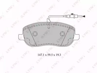 BD-2212 LYNXAUTO Тормозные колодки