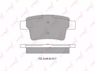 BD-2226 LYNXauto Тормозные колодки