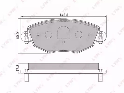 BD-3006 LYNXauto Тормозные колодки