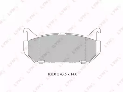 BD-3029 LYNXAUTO комплект колодок для дисковых тормозов