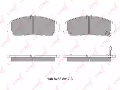 BD-3403 LYNXauto Тормозные колодки