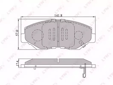 Тормозные колодки LYNXAUTO BD-3404