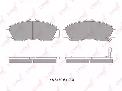 BD-3411 LYNXauto Тормозные колодки