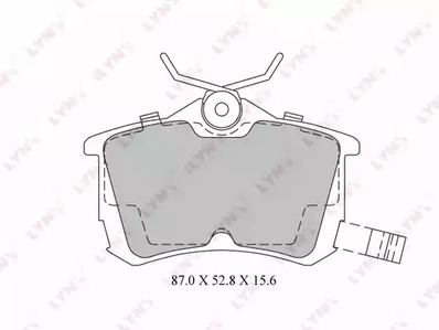 BD-3425 LYNXAUTO комплект колодок для дисковых тормозов