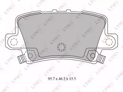 BD-3432 LYNXauto Тормозные колодки