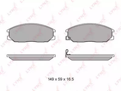 BD-3614 LYNXauto Тормозные колодки