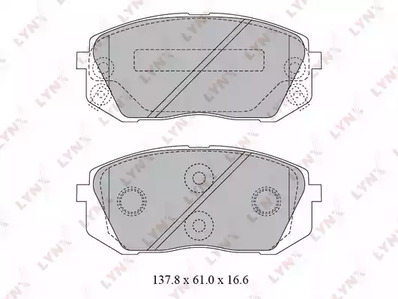 BD-3621 LYNXauto Тормозные колодки