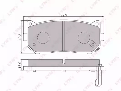 BD-4401 LYNXauto Тормозные колодки