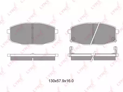 BD-4404 LYNXauto Тормозные колодки