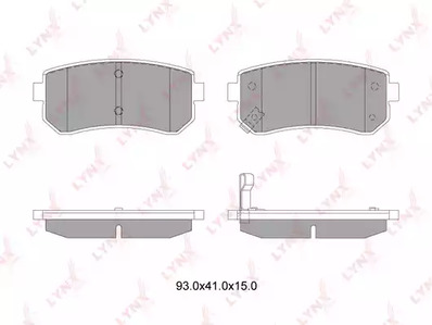 Тормозные колодки LYNXAUTO BD-4407