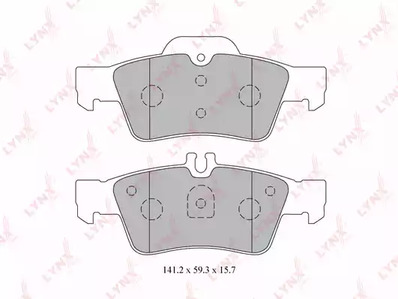 BD-5325 LYNXAUTO комплект колодок для дисковых тормозов