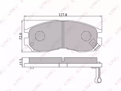 BD-5509 LYNXauto Тормозные колодки