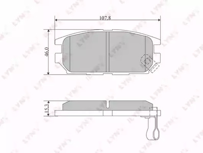 Тормозные колодки LYNXAUTO BD-5517